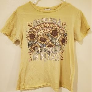 Altar'd State Sunflower Yellow T-shirt - Small